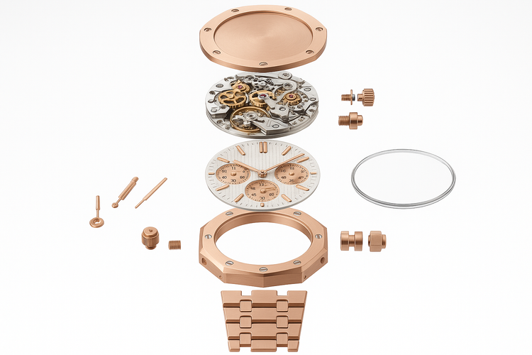 Another Rose Gold Watch Exploded View