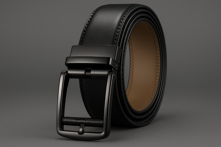 Black Ratchet Belt - Balanced Lighting