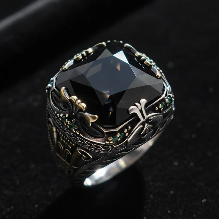 Black ring top view
