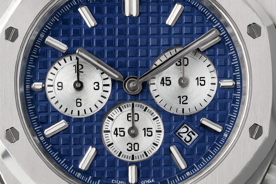 Close-up macro of the dial