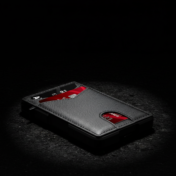 Dark granite surface with spotlight