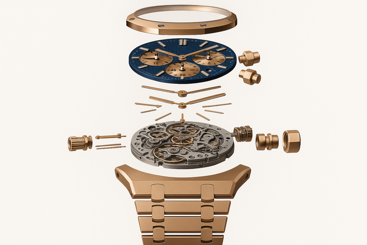 Exploded technical view
