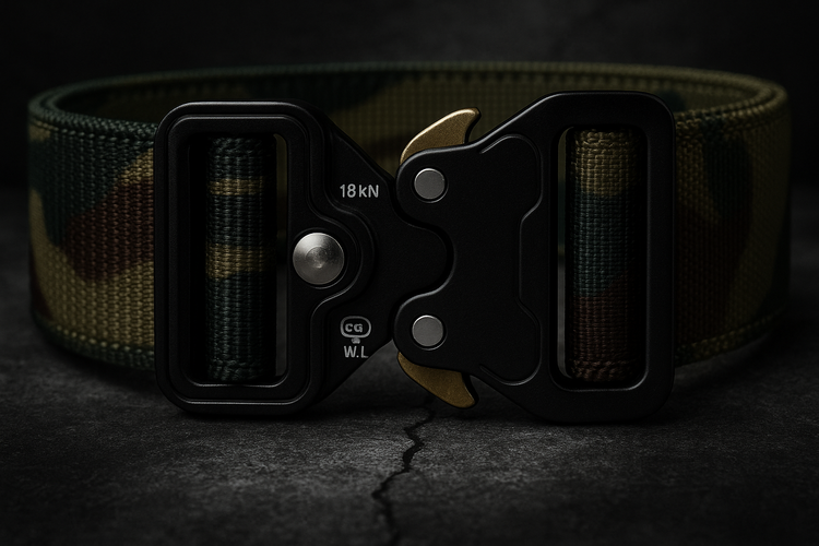 Extreme close-up with correct buckle design