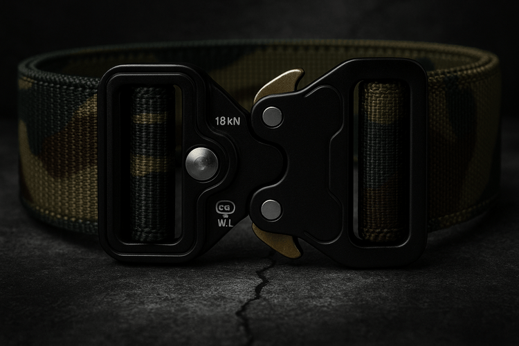 Extreme close-up with correct buckle design