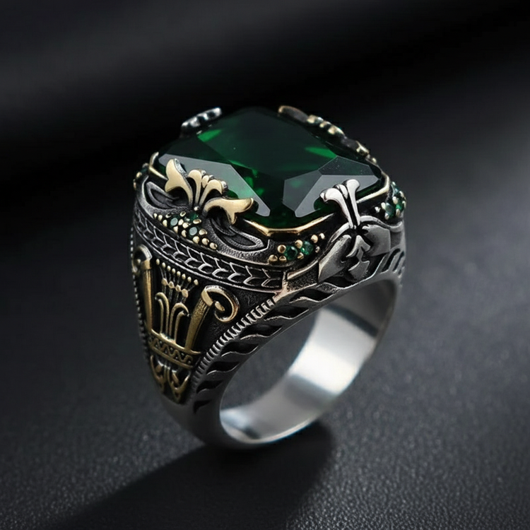 Green ring three-quarter view