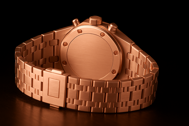 Light Rose Gold Watch Back View