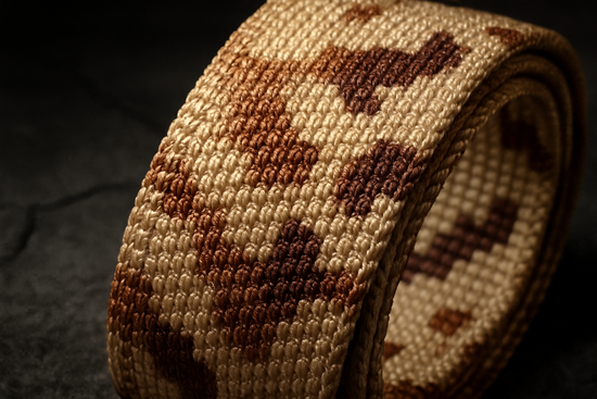 Macro close-up of webbing texture