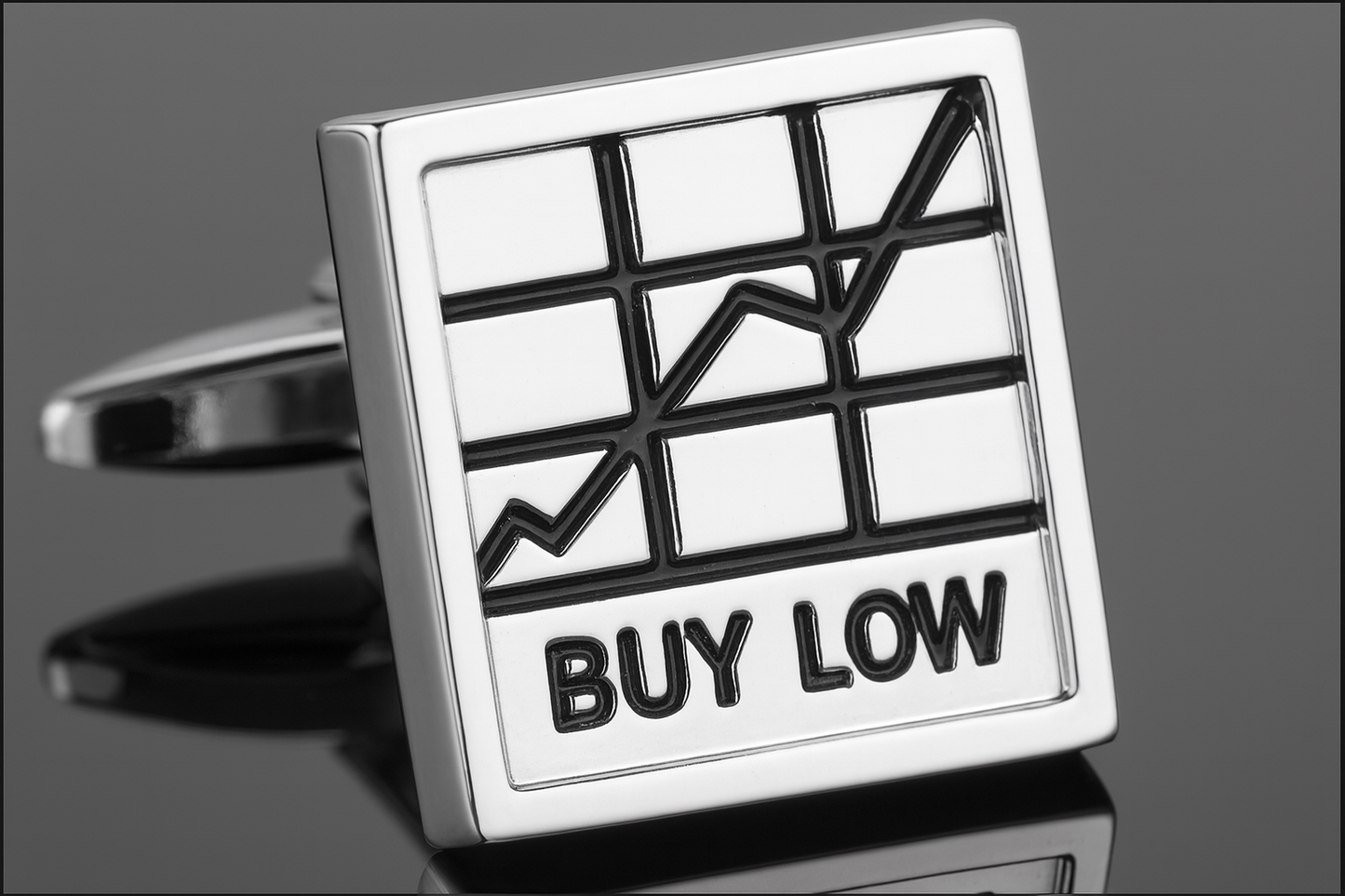 More detailed images of the silver cufflinks