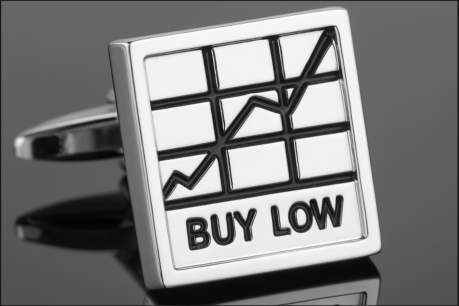 More detailed images of the silver cufflinks