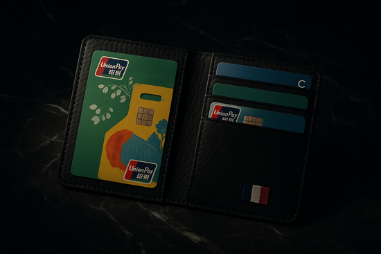 On dark marble surface