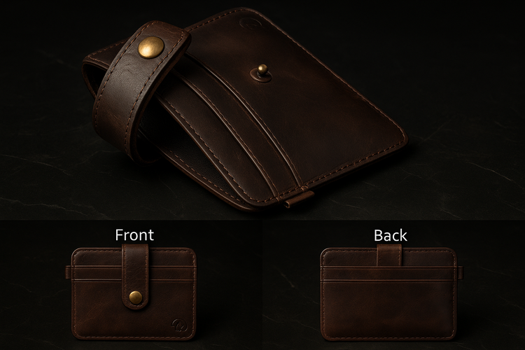 Product showcase with dark marble background