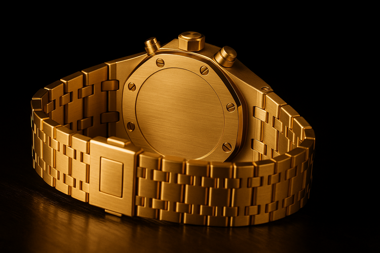 Rich Gold Watch Back View
