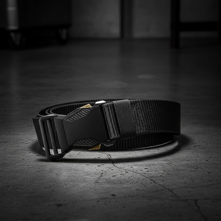 Tactical belt on concrete
