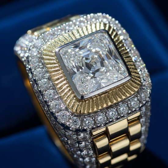 Ultra-close macro with blue background