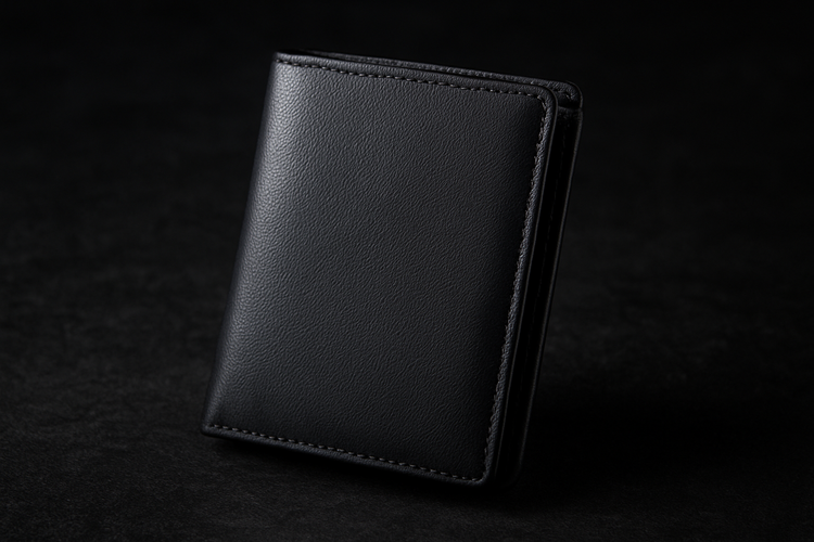 Wallet on granite surface