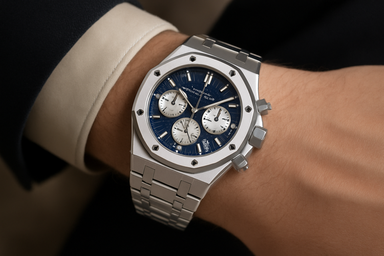 Watch worn on wrist - lifestyle shot