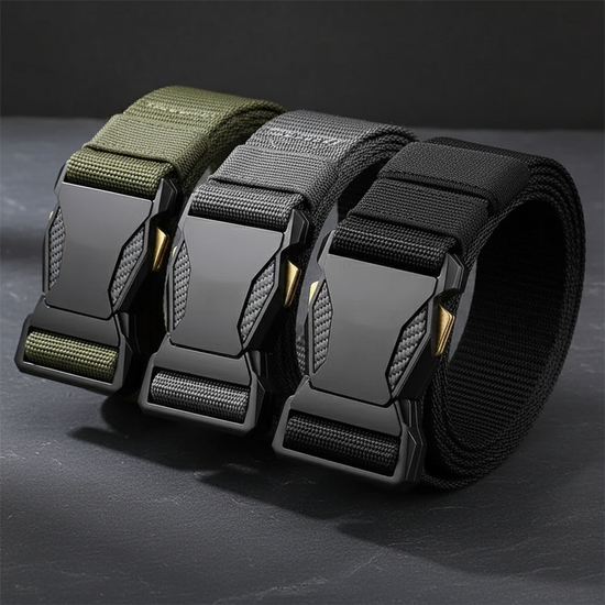 All three tactical belt colors together