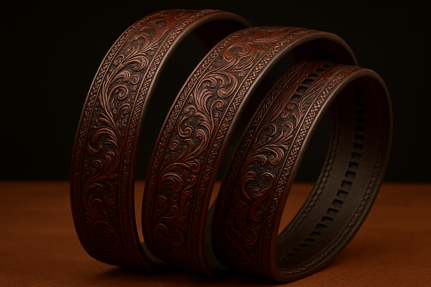 Artistic Curved Belt Composition