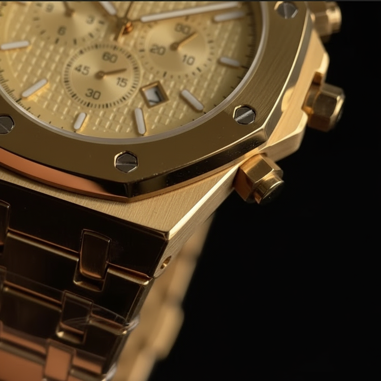 Bezel and screws close-up