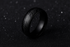 Black finish engraved ring