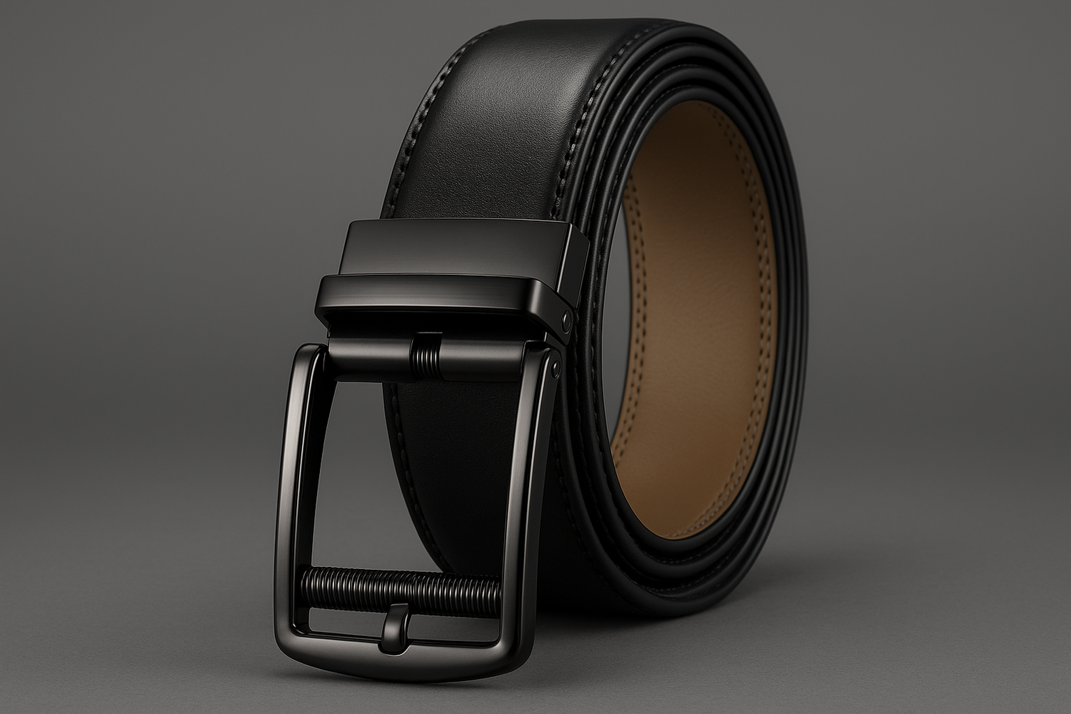 Black Ratchet Belt - Balanced Lighting