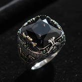 Black ring top view