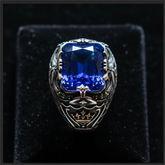 Blue ring top view