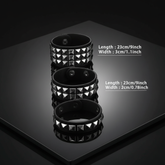 Bracelets on polished obsidian stone