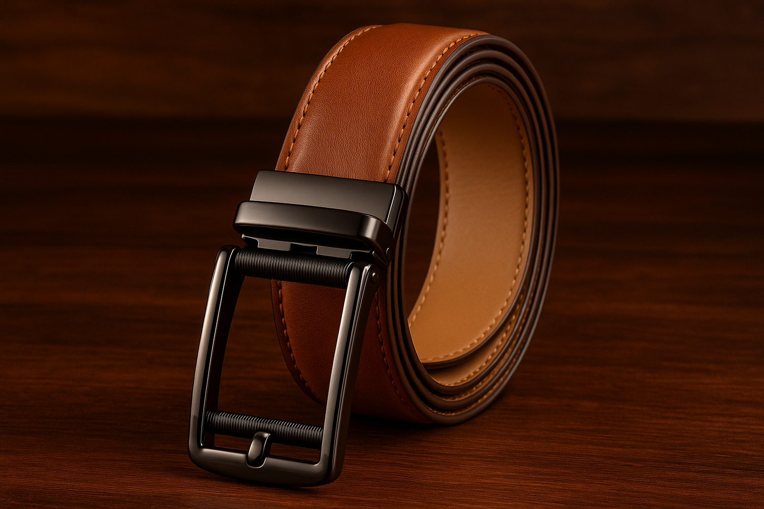 Brown Ratchet Belt