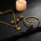 Candlelit jewelry ambiance