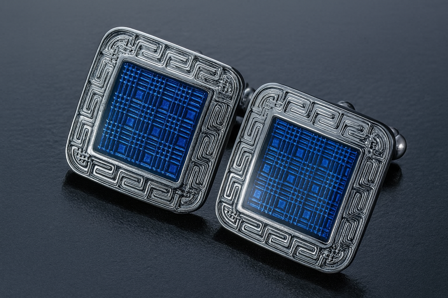 Dynamic perspective shots of cufflinks