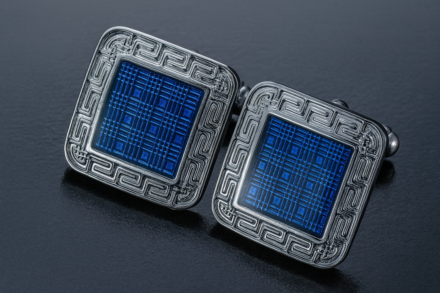 Dynamic perspective shots of cufflinks