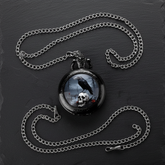 Flat lay pocket watch