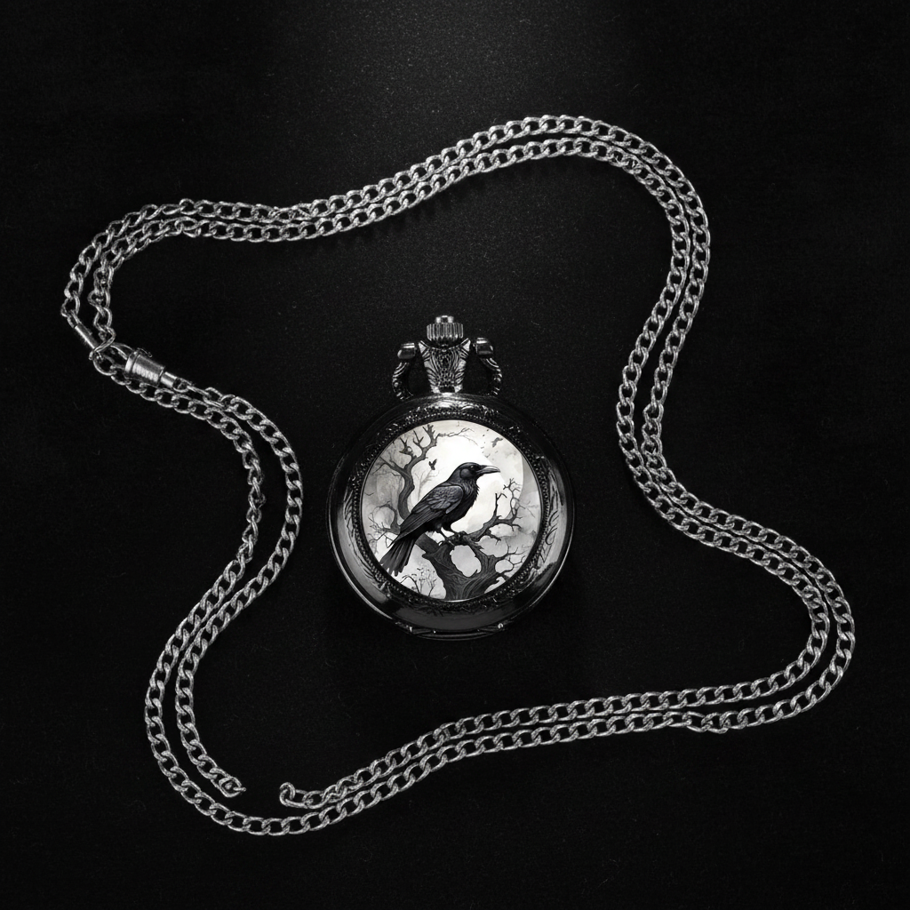 Flat lay raven watch
