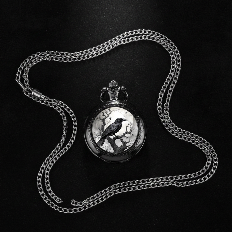 Flat lay raven watch