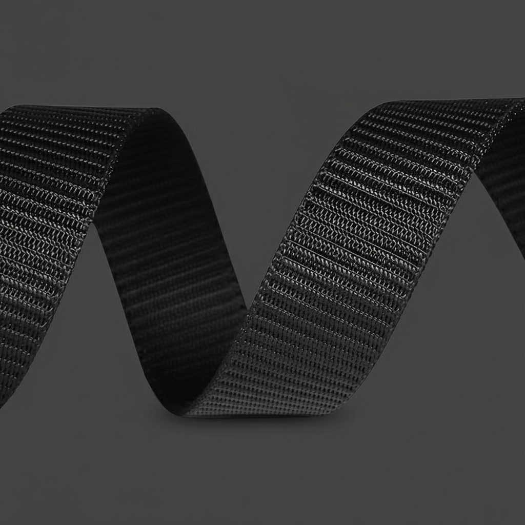 Flowing webbing on dark background