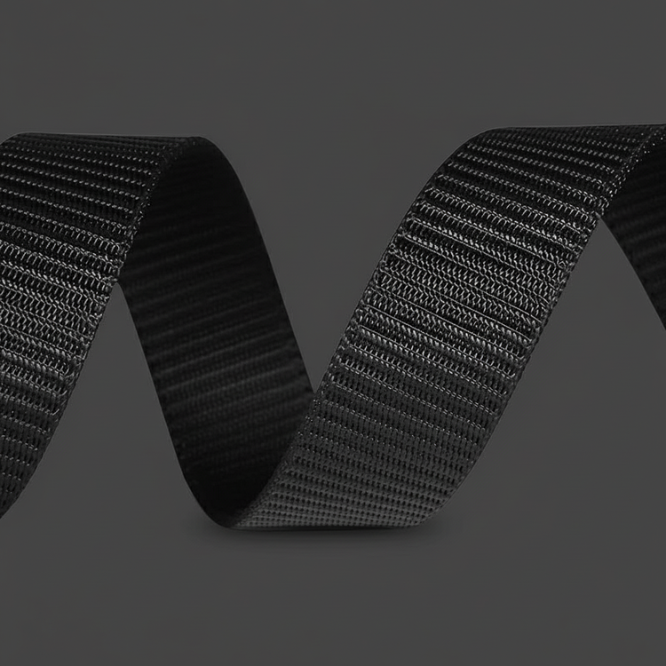 Flowing webbing on dark background