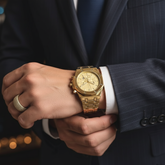 Lifestyle shot - wearing the watch