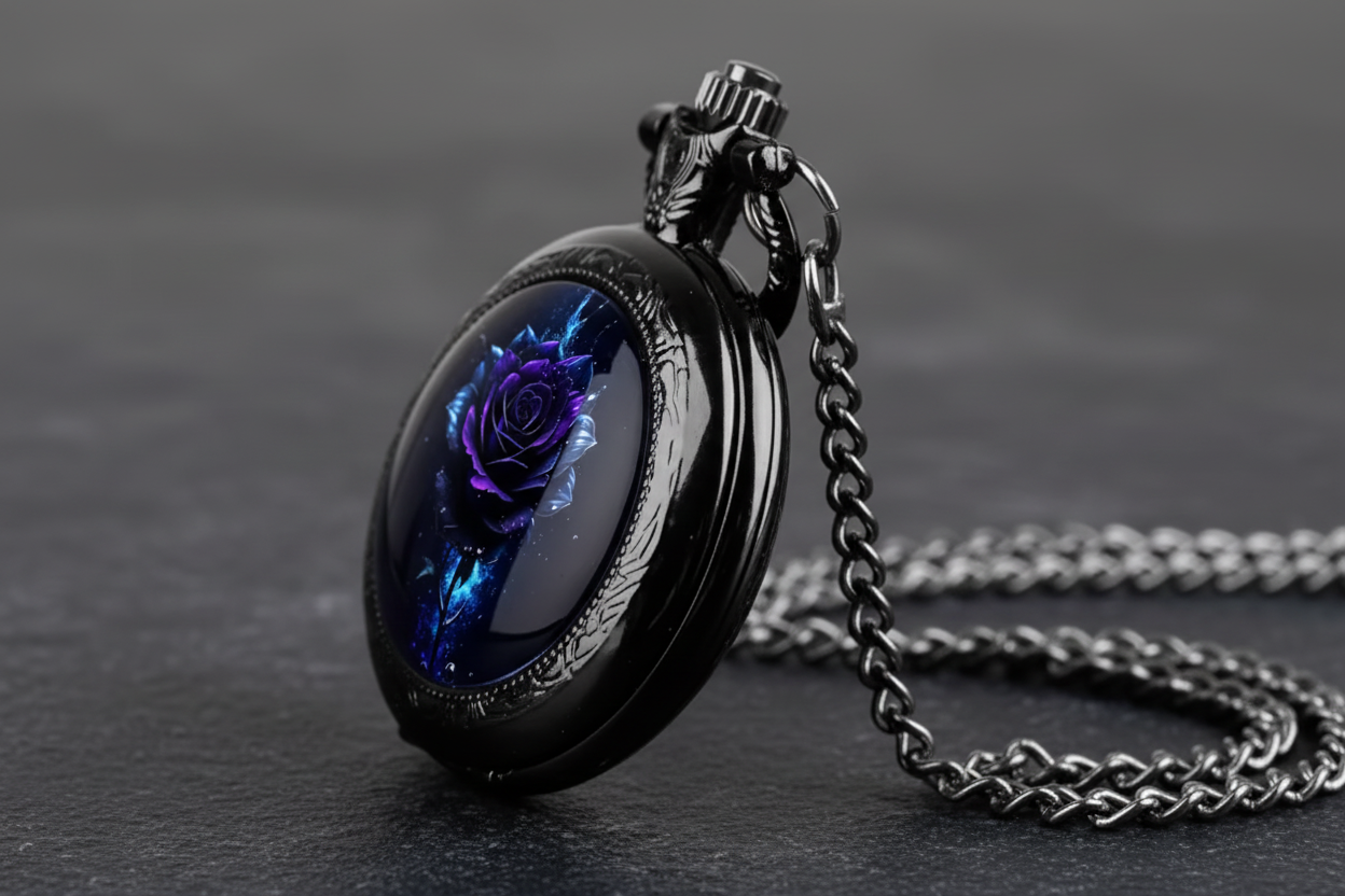 Low angle cosmic rose watch
