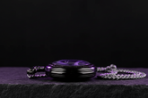 Low angle purple rose watch