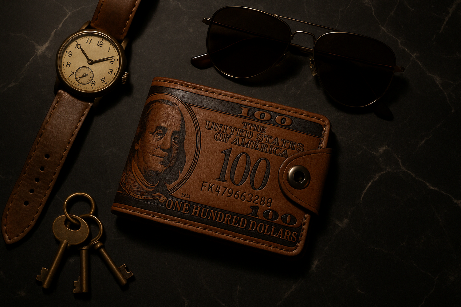 Luxury flat lay composition