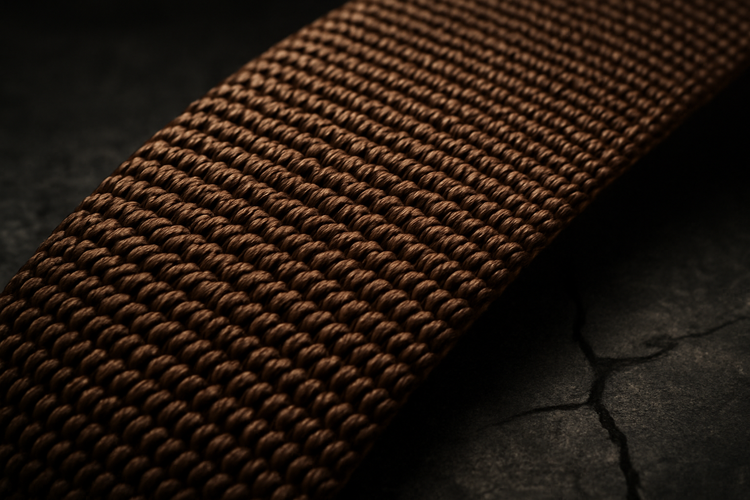 Macro close-up of webbing texture
