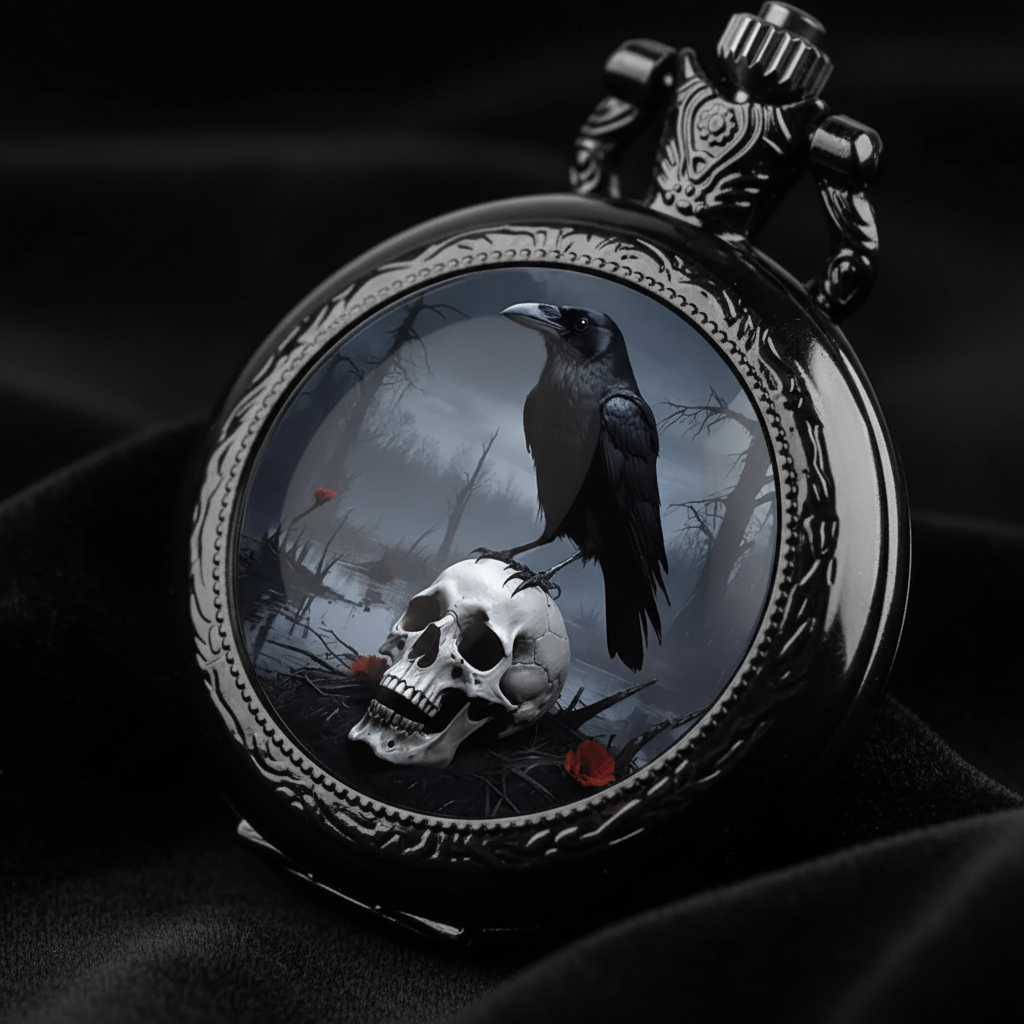 Macro face pocket watch