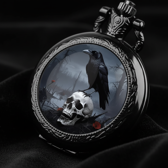 Macro face pocket watch