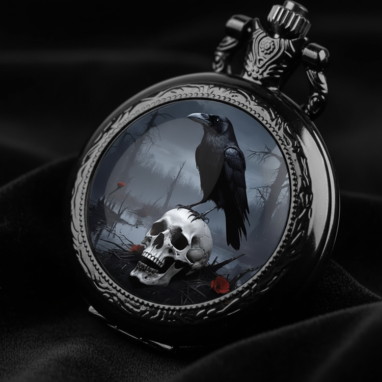 Macro face pocket watch