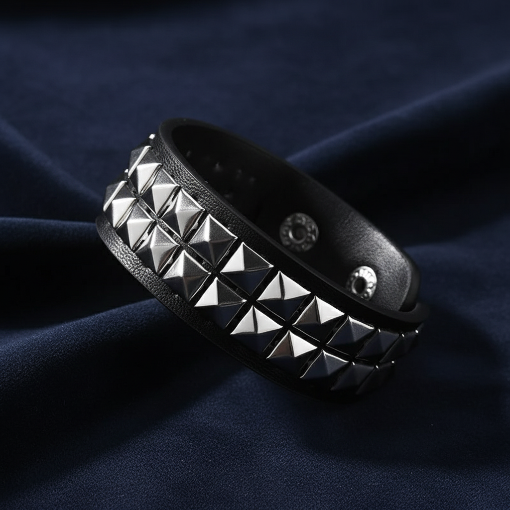 Medium bracelet on navy fabric