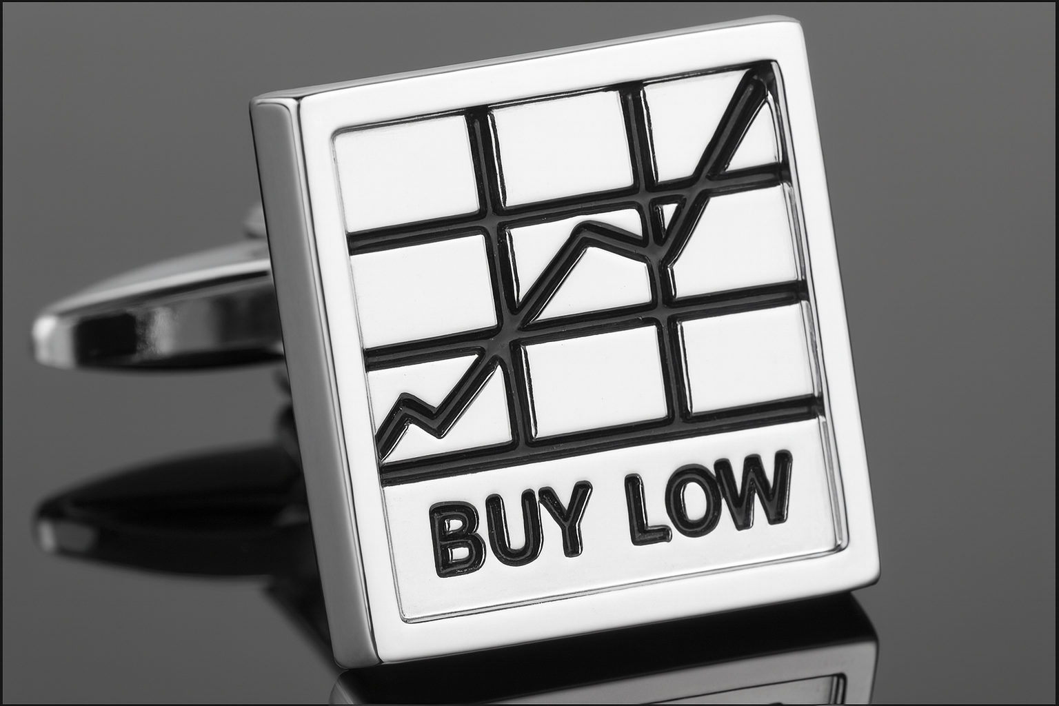 More detailed images of the silver cufflinks