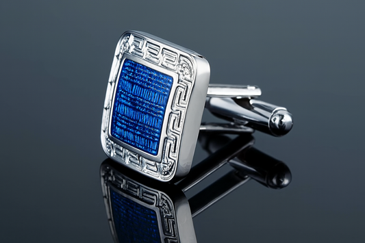Multiple angle views of square cufflinks