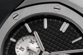 Octagonal bezel close-up