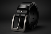 Premium Black Leather Belt - Better Lighting